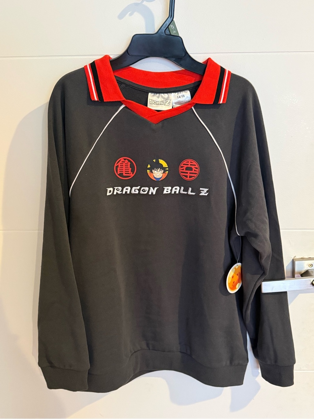 Dragon Ball Z Kids Black & Red Pullover Sweatshirt